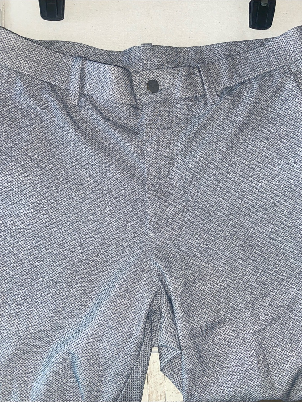Callaway Men's Light Gray Micro-Pattern Flat Front Shorts
